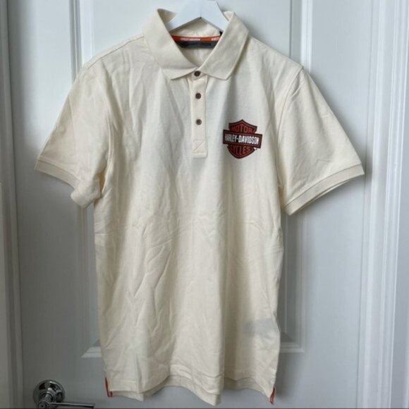 Harley-Davidson Men's Logo Knit Polo Size L Slim Fit - Picture 7 of 16
